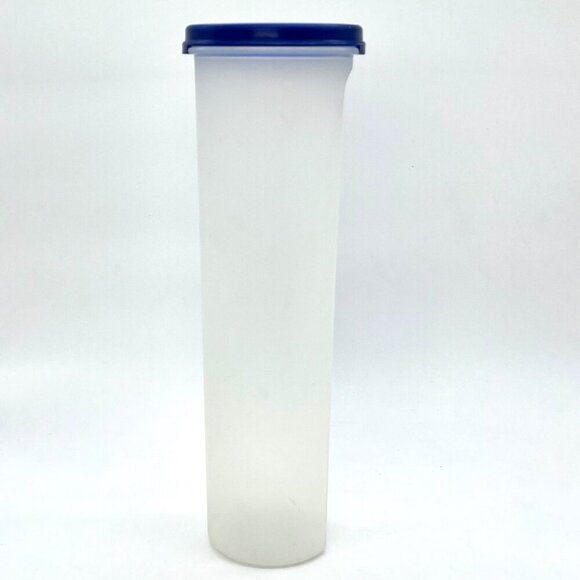 Vintage Tupperware Tall Pantry Container with Blue Lid - Picture 2 of 9